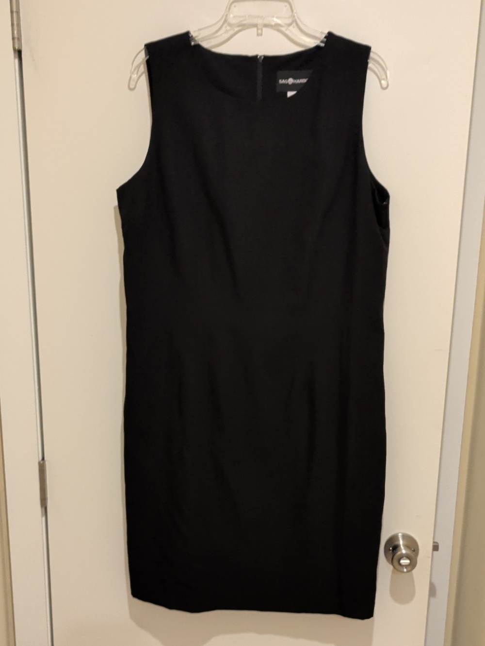 Sag Harbor Black Sleeveless Sheath Dress